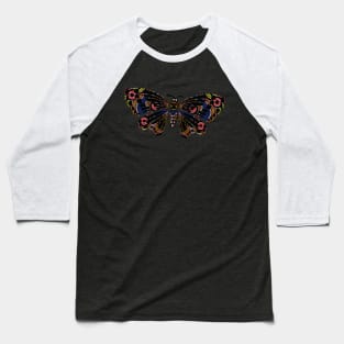 Aboriginal Art - Butterfly Baseball T-Shirt